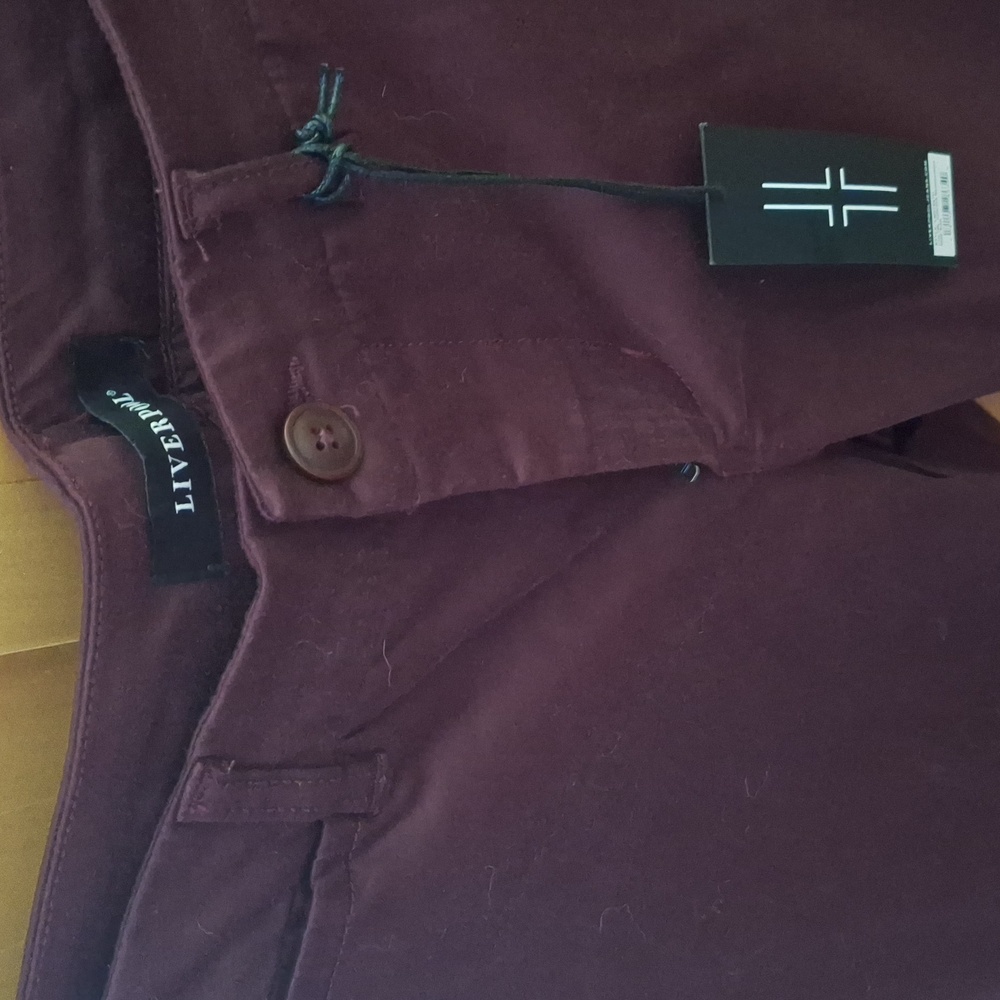 Liverpool Burgundy Trousers Size 8 - Picture 2 of 6